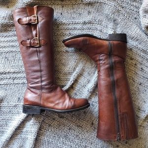 Clarks Mullin Spice Tan Leather Boots 6.5